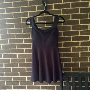 NWT Elegant Navy Blue Sleeveless Mini Dress